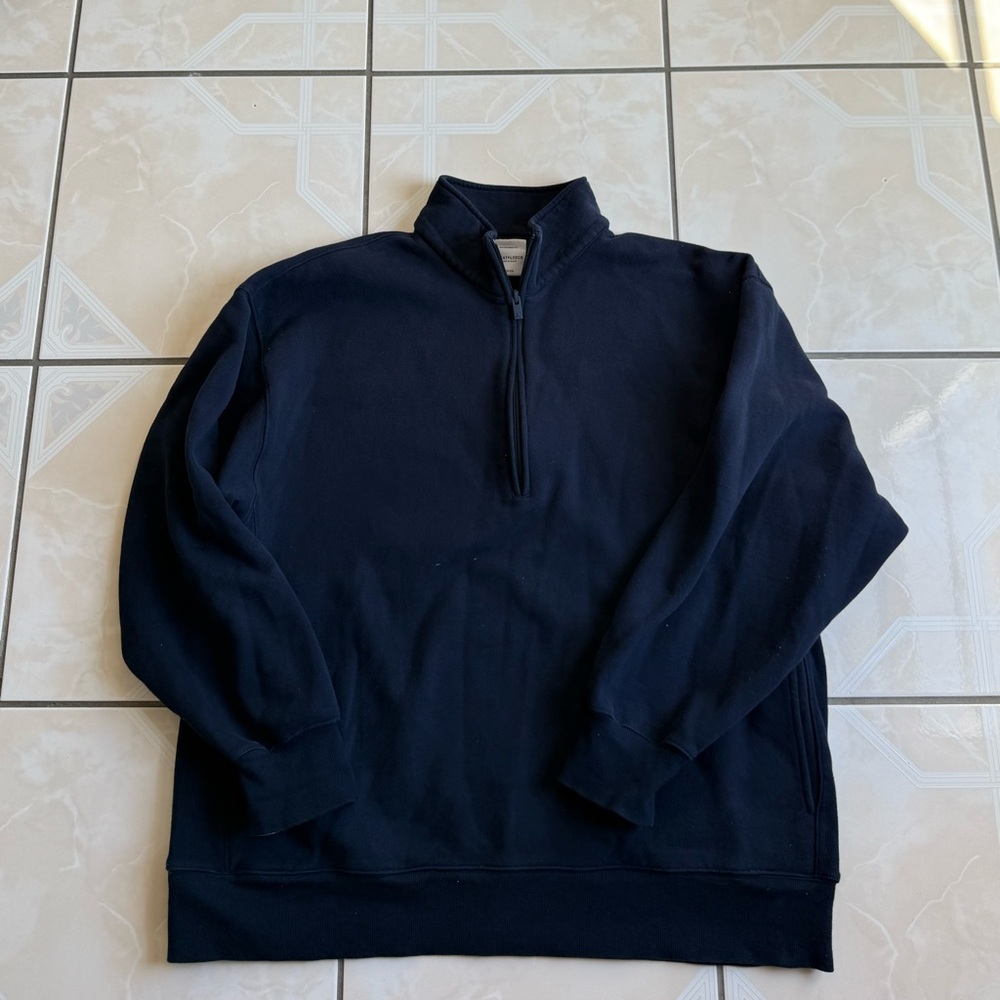 Aritzia Cozy Sweatfleece Boyfriend 1/2 Zip